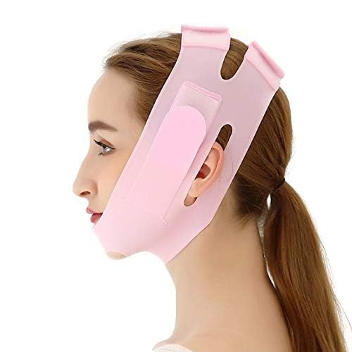 VAIDUE Silicone V Face Mask Face Lift Up Belt Facial Slimming Bandage Mask Cheek,Chin,Neck Slimming Thin Belt Face Slim Lift Band Mask Double Chin Reducer for Women and Men Tightening Skin