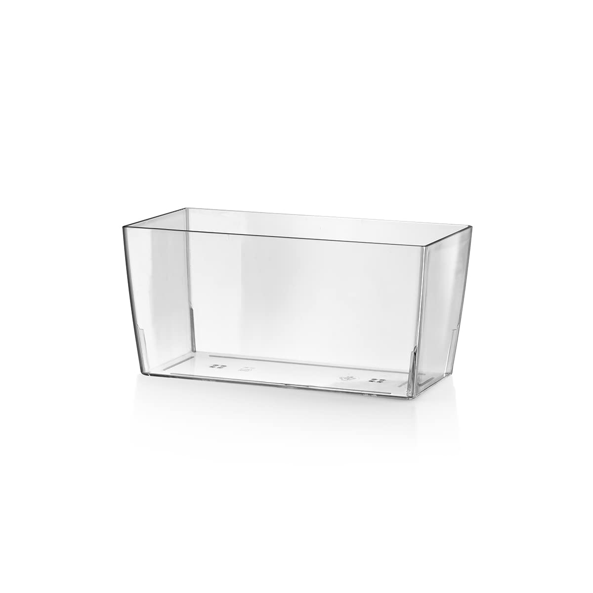 Teraplast 10447026 Plant Pot 26 x 13 x 13 cm Transparent