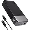 JUOVI J2621 Batterie Externe 45W 20000mAh Power Bank, Chargeur Externe Portable Charge Rapide PD 3.0 QC 4.0 USB-C in & Out Compatible avec iPhone 16 15 14 13 12 Tablette Macbook Samsung S24 S23 S22