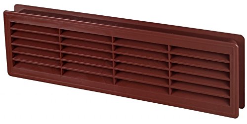 Bathroom Door Air Vent Grille 455mm x 135mm / 18" x 5.3 inch Two Sided Ventilation Cover (Mahogany)