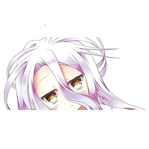 13cmx6.6cm for Shiro No Game No Life Car Stickers and Decals Fashion