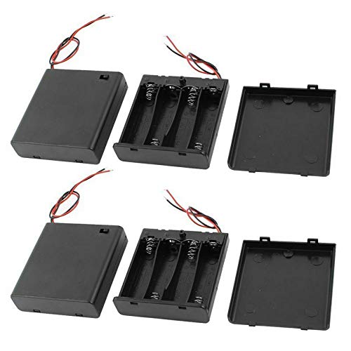 BIG BOOM® 4 Pieces of 4 x 1.5V AA Batteries in The Battery Compartment Box/Off swit K4F7