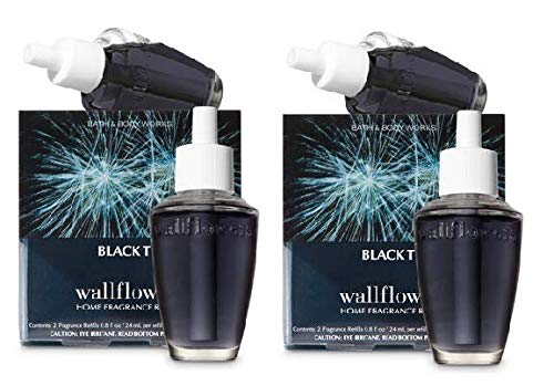 Bath and Body Works 4 Pack Black Tie Wallflowers Fragrance Refill 0.8 Oz.