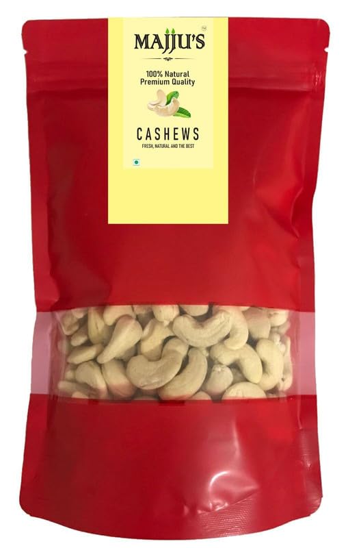 Majju's Whole Cashew Kaju Nut Nutritious & Delicious Dry Fruit, 500g