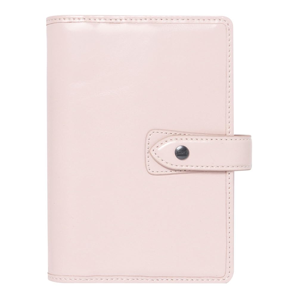 FilofaxMalden Organizer, Personal Size, Pink - Tactile, Full-Grain Buffalo Leather, Six Rings, Cotton Cream Week-to-View Calendar Diary, Multilingual, 2025 (C022616-25)