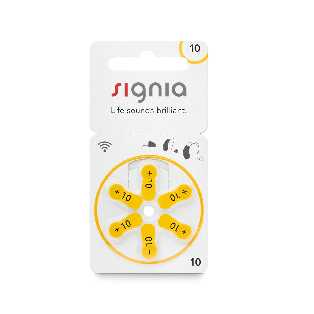 Signia Hearing Aid Batteries- Size 10- Pack of 30 Batteries- Hear.com