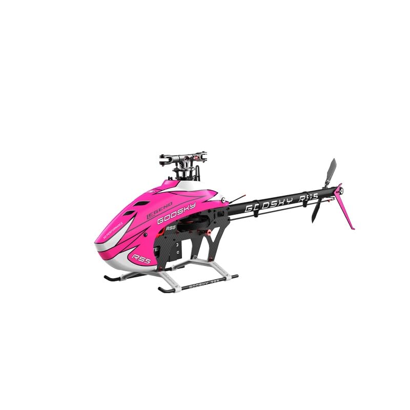 Goosky Legend RS5 Helicopter Kit - Outdoor Remote Control Helicopter 550 Size, Electric 3D RC Helicopter Unassembled Kit for Adults (Without Blade/Pink (BAF060003))