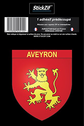 StickZif Coat of Arms std12b Sticker Aveyron