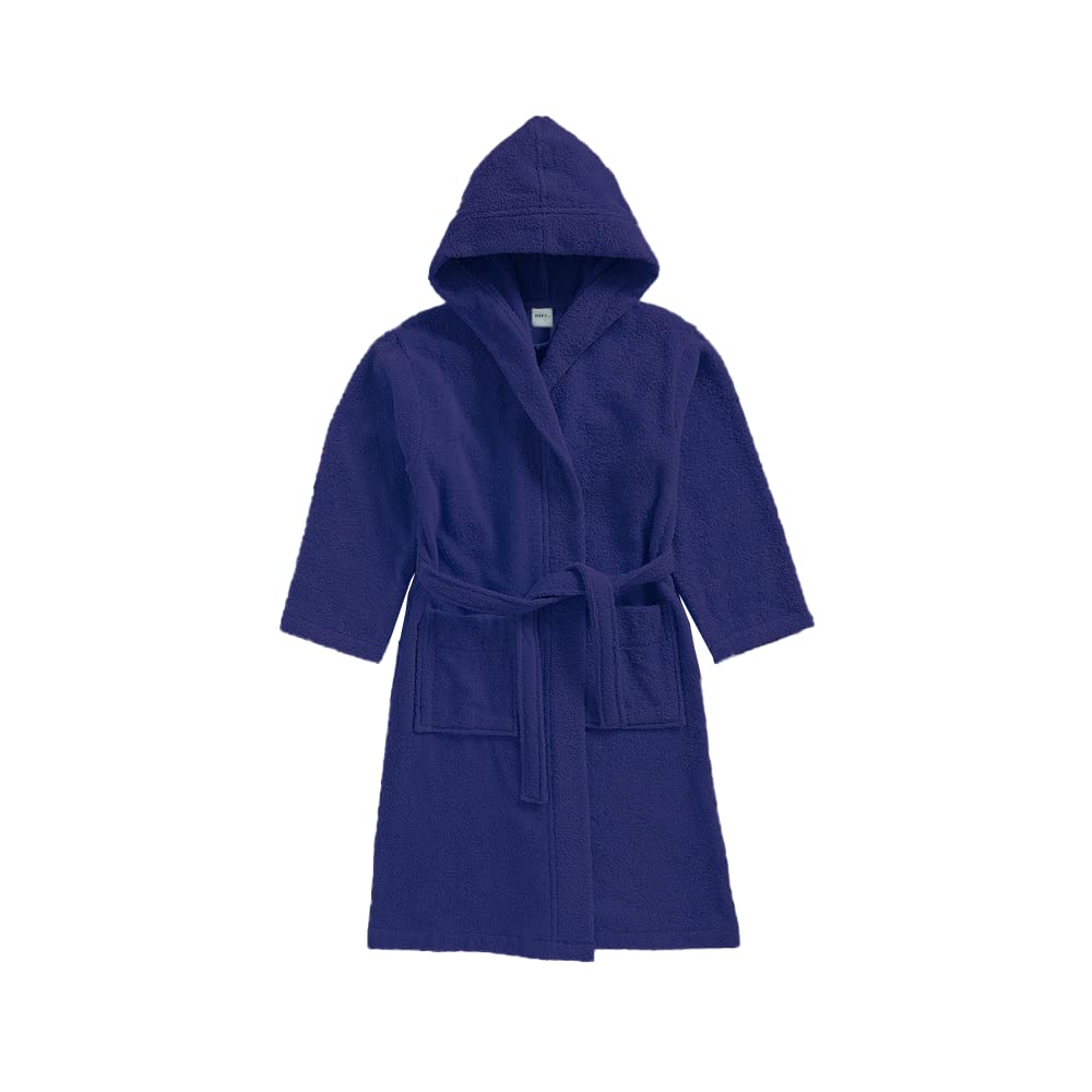 BYFT Daffodil - Bathrobe 8 Year - Set of 1 - Navy Blue - Terry Cotton