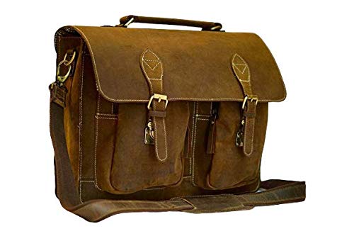 CRAFAT Leather Messenger Bag For Men and Women