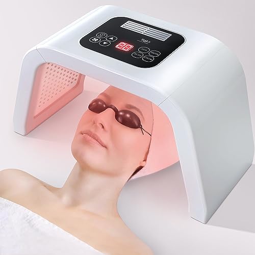 Fxtiaa LED-Face-Light-Therapy, 7 in 1 Color LED Face Mask Facial