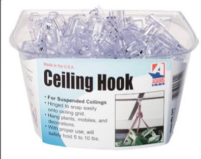 Abco Tech1900-99-3848 Suspended Ceiling Hook - Quantity 100