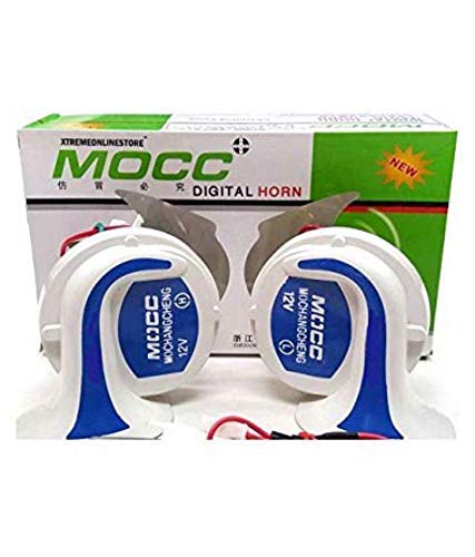 SELLCOM Mocc Universal Horn 18 in 1 Digital Tone (Set of 2) for Motorcycle.