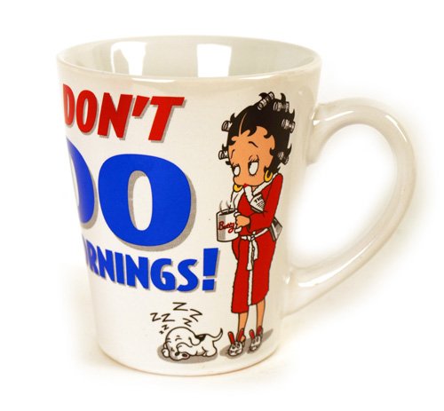 B&B Betty Boop Mug – "I Don't Do Mornings"