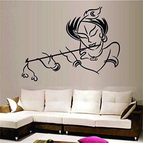 Meetcute™ Lord Krishna Border Wall Sticker for Bedroom Size 56cm X 61cm