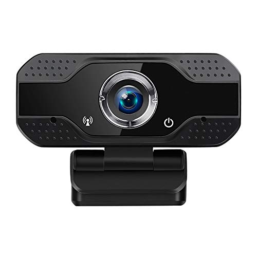 WATACHE 1080P Webcam with Microphone, Noise Cancelling Computer Web Camera USB Mac Laptop or Desktop Widescreen Web Cam for Streaming, Conferencing, Video Calling and Recording,Black