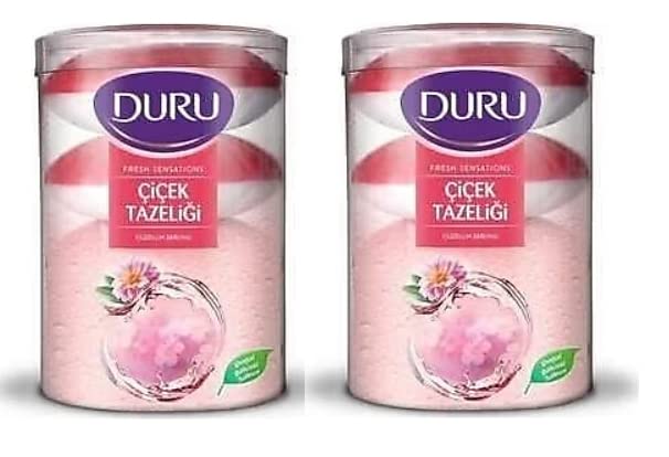 DuruFresh Sensations Body Wash, Flower Infusion, 2 Count (4Bars, each 5.29oz) Total 8-Bars = 42.32oz