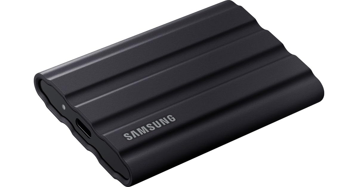 SamsungT7 Shield Portable Solid State Drive USB 3.2 1TB, IP65 Water Resistant, External SSD Compatible with PC/Mac/Android/Gaming Consoles, MU-PE1T0S/WW, 2023, Black