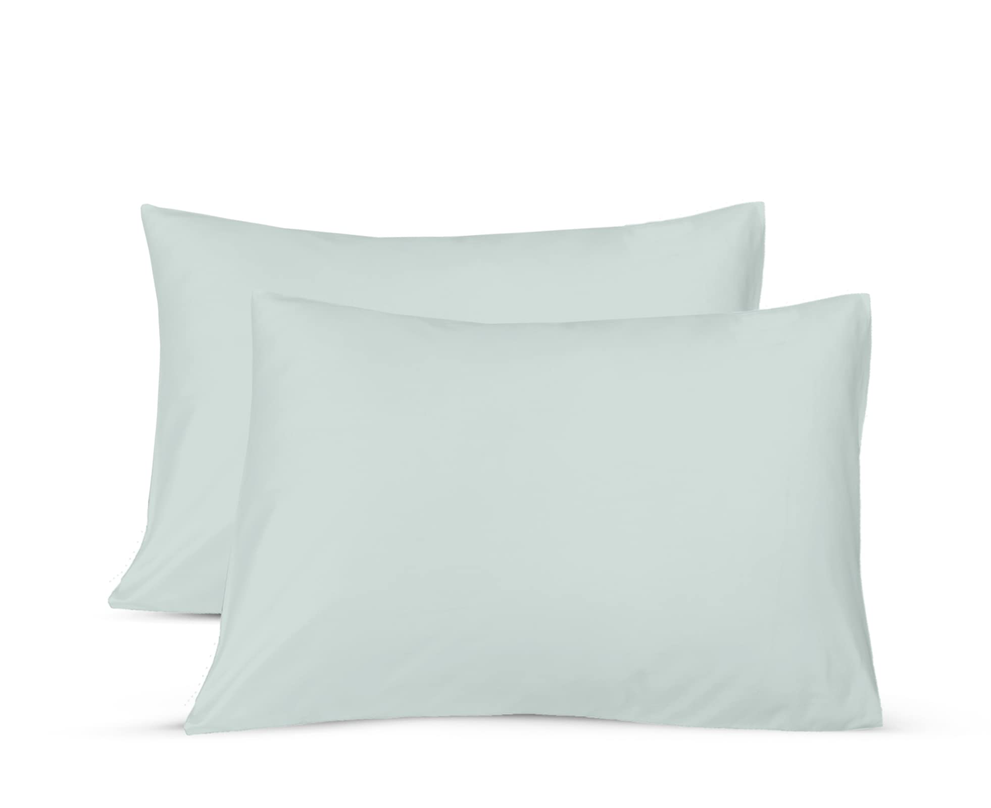 Sapphire Collection2 x Luxury Pair of Housewife Pillow Cases Non Iron Percale Bedroom Bedding Pillow Cover (Duck egg)