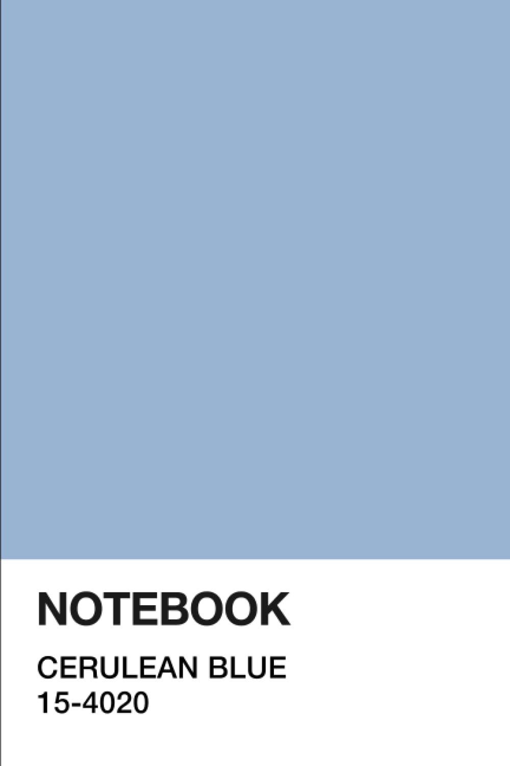 CLASSIC WRKSCERULEAN BLUE NOTEBOOK - Color of the Year Edition: Pantone Inspired Composition Notebook 120 pages Journal Notepad 6"x9" Diary Planner