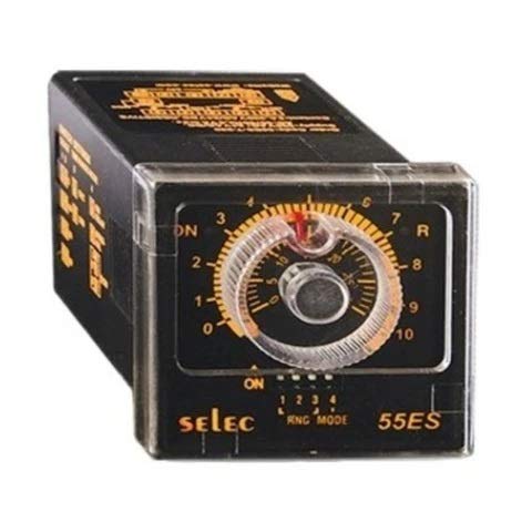 Selec Make Plug in timer with On delay/Interval modes, 3sec to 60min, 1 C/O [55ES-P8-230] (Pack of 1)