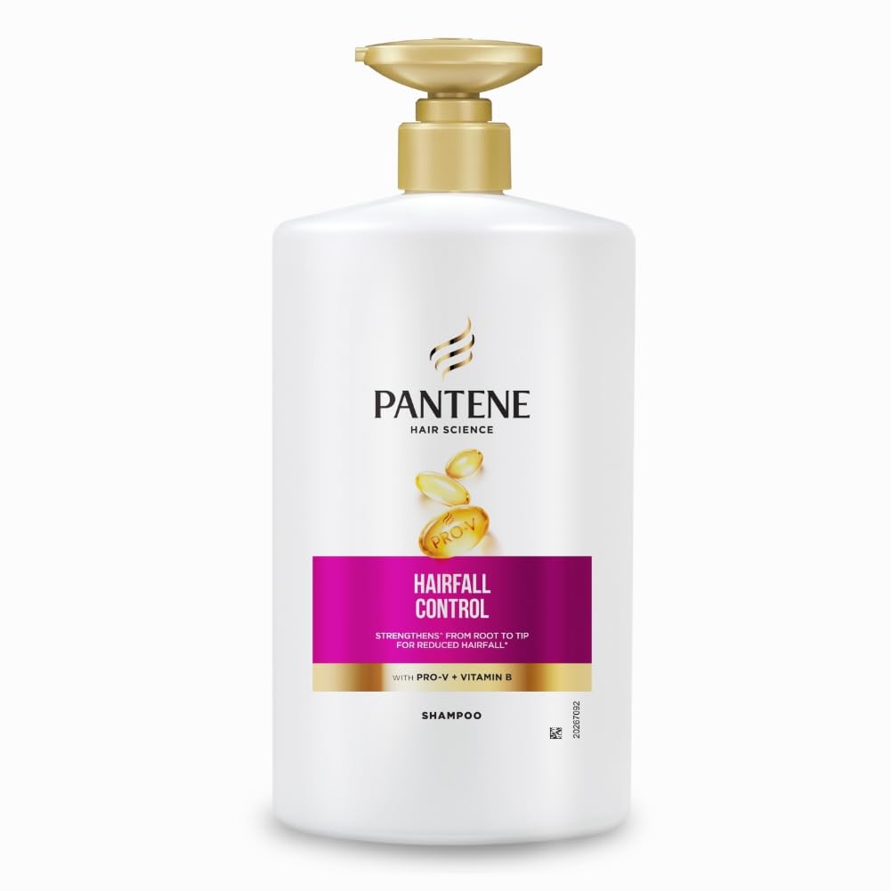 Pantene Advanced Hairfall Solution, Hairfall Control Shampoo, Pack of 1, 1000ML, Pink