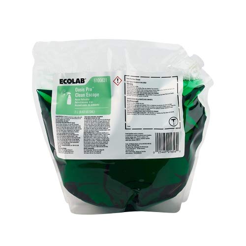 ECOLAB 6100831 Oasis Pro CLEAN ESCAPE Room Refresher - One (1) Two Liter Bag/Bladder per ORDER