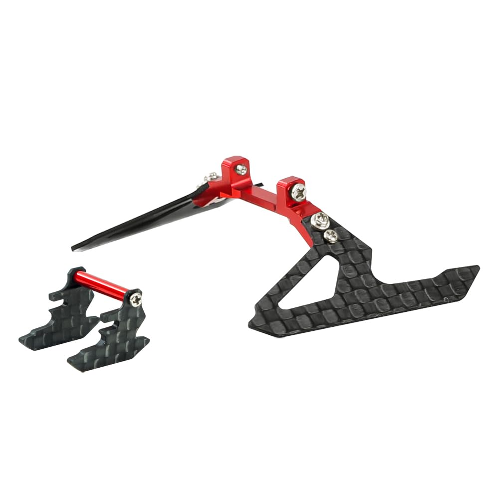 MICROHELILow Profile Carbon Fiber Landing Gear G Style (RED) - GOOSKY S1