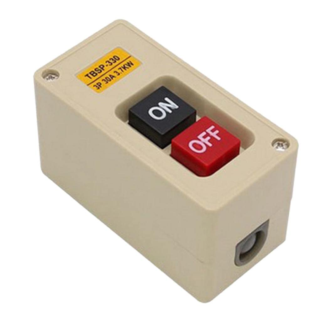 MYADDICTION Tbsp-330 3 Phase 3.7Kw 30A Power Push Button Switch Station On/Off Lock Tend Business & Industrial | Electrical & Test Equipment | Connectors, Switches & Wire | Switches | Pushbutton Swit