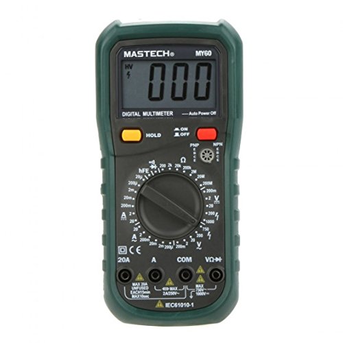 MASTECH MY60 Digital Multimeter DMM AC/DC Voltmeter Ammeter Ohmmeter w/hFE Test