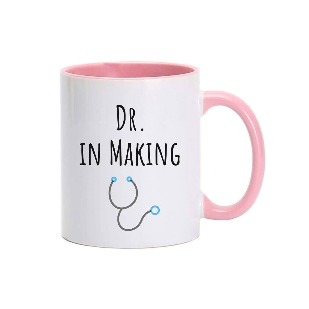 MECDR IN MAKING| Doctor mug| cup |Hot & Cold Beverages Cup| kitchen Mug| Coffee Mug| espresso| Gift for her| Travel Coffee Mug| Tea Cup| Kitchen| Ceramic Coffee Mug| Tea Cup| Gift| (LIGHT PINK)