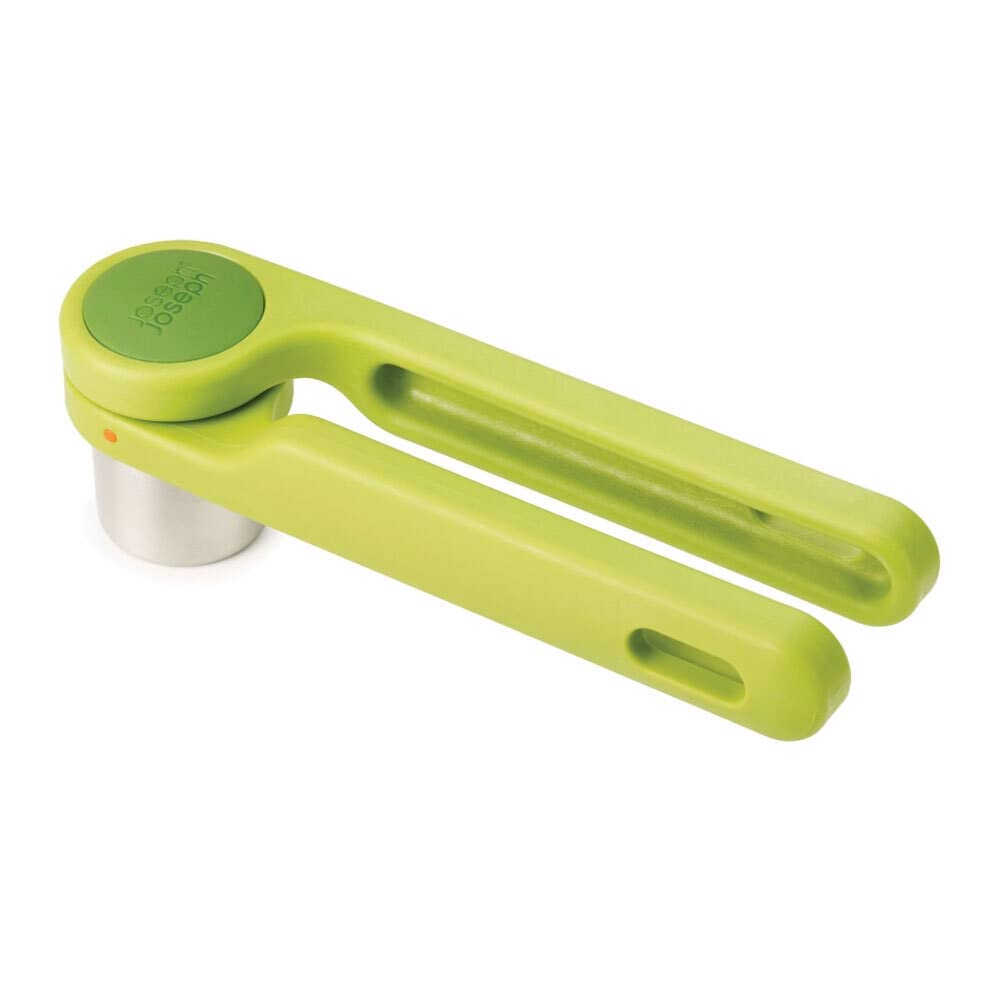 Joseph Joseph Helix Garlic Press, easy crush action, dishwasher safe - Green, 24