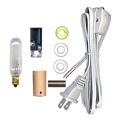 National ArtcraftLighting Kit with Rotary On/Off Switch, Candelabra Socket and 15 Watt Bulb