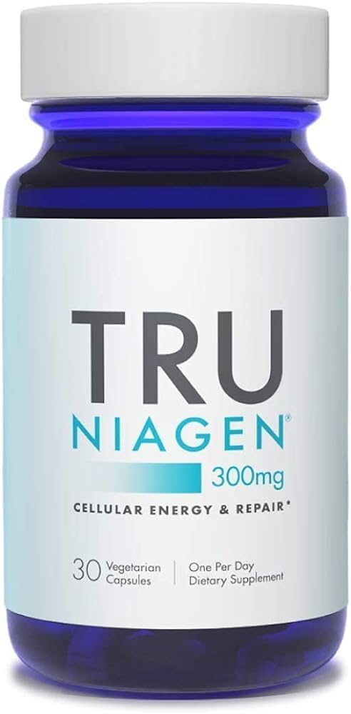 TRU NIAGEN - Vitamin B3 Advanced NAD+ Booster Nicotinamide Riboside NR Increases Energy & Promotes Anti Aging 300 mg per Serving 30 Capsules