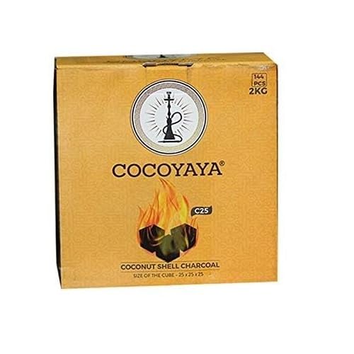 COCOYAYA Hookah Coconut Charcoal 2Kg (72 Pcs)