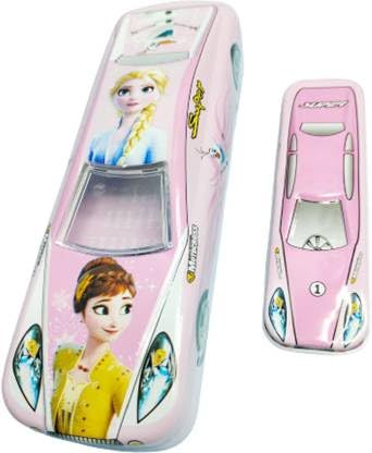 Aapeshwar Car Shape Art Metal Pencil Box with Two Compartment for Boys & Girls (Car Pencil Case-D4)