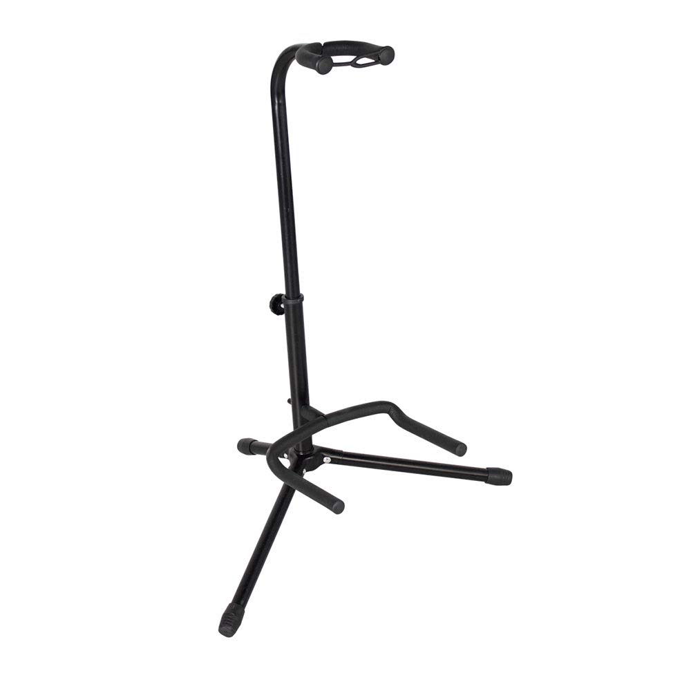 Gator FrameworksAdjustable, Holds Single Electric Acoustic Guitar Stand (GFW-GTR-1000), Black, 54 x 40 x 44"