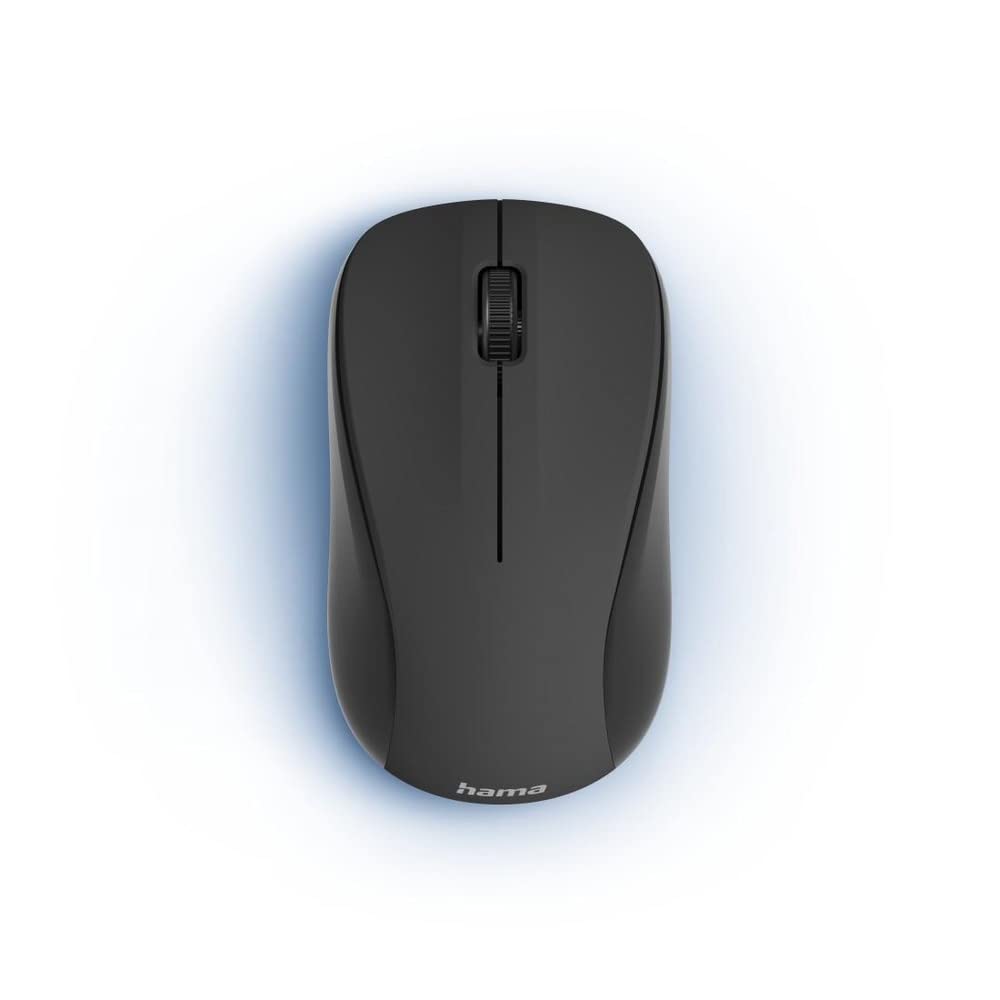 Hama 3 Button Wireless Optical Mouse MW-300 V2 Silent USB Receiver Black