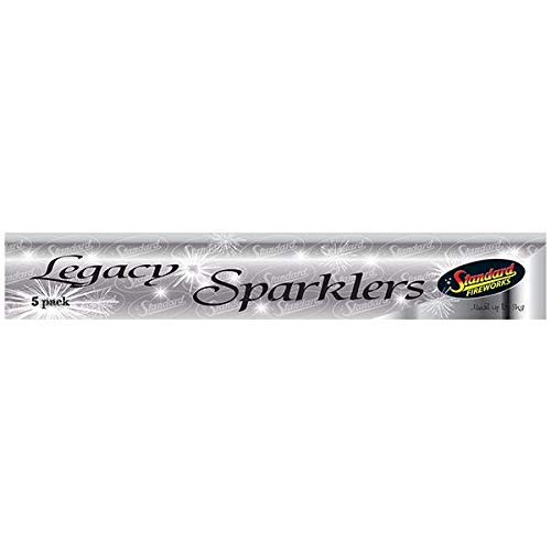 Standard Fireworks 25cm (10") Legacy Handheld Sparklers (25 Sparklers - 5 Packs)