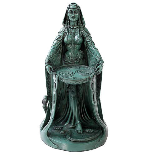 Pacific Trading Celtic Mythology Goddess Danu Mother of Gods by Maxine Miller Collectible Figurine 16" H 16H Green