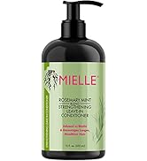 Mielle Organics Rosemary Mint Strengthening Leave-In Conditioner, Supports Hair Strength, Smooth ...