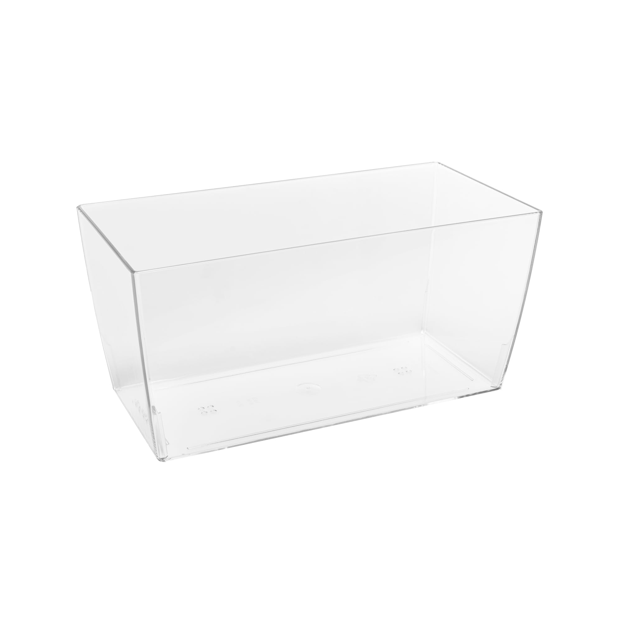 KalapantaPlant pot transparent rectangular (26cm x 13cm x 13cm, Transparent)