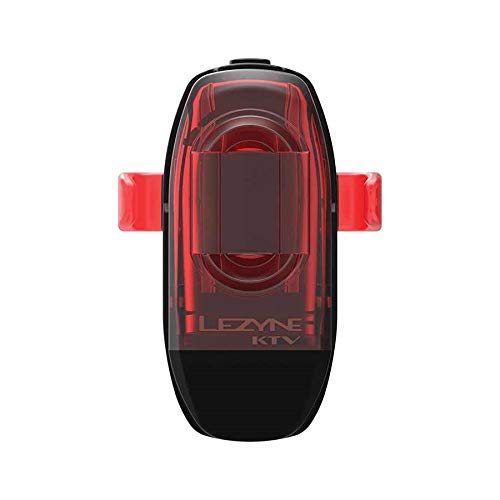 Lezyne KTV/+ Drive Bicycle Rear Light, Red LED, 10/40 Lumen, Road, Mountain, Gravel Bike, USB Rechargeable