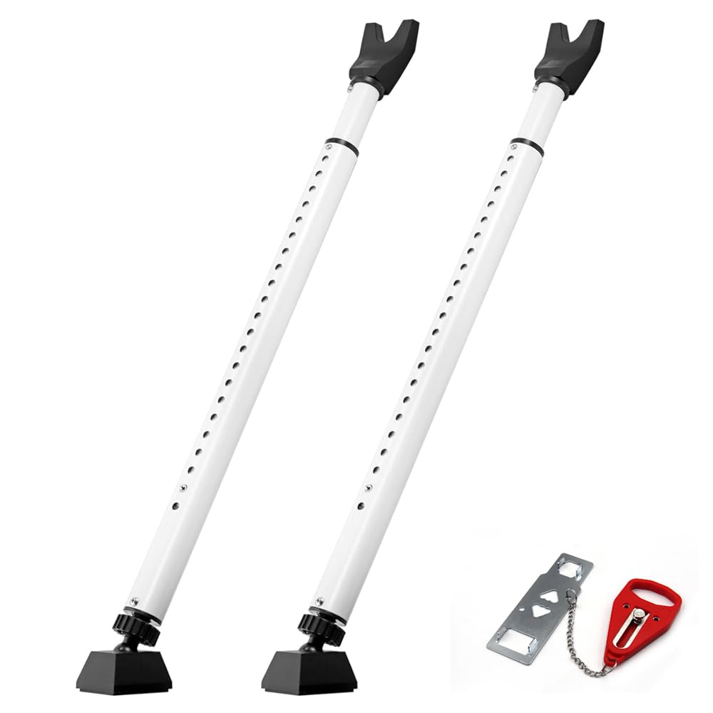 2Pack Door Security Bar,Professional Adjustable Security Bar Door Brace Portable Non Slip Telescopic Locking Pole for Doors Compact and Portable and Perfect for Patio or Sliding Doors