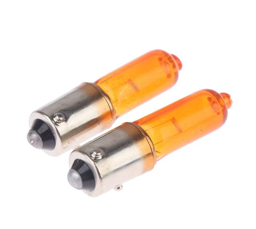 MSA Motorsport 2 x H21W Amber Orange Halogen Indicator Bulb Car Bulbs 435 12v 21w BAY9S OFFSET