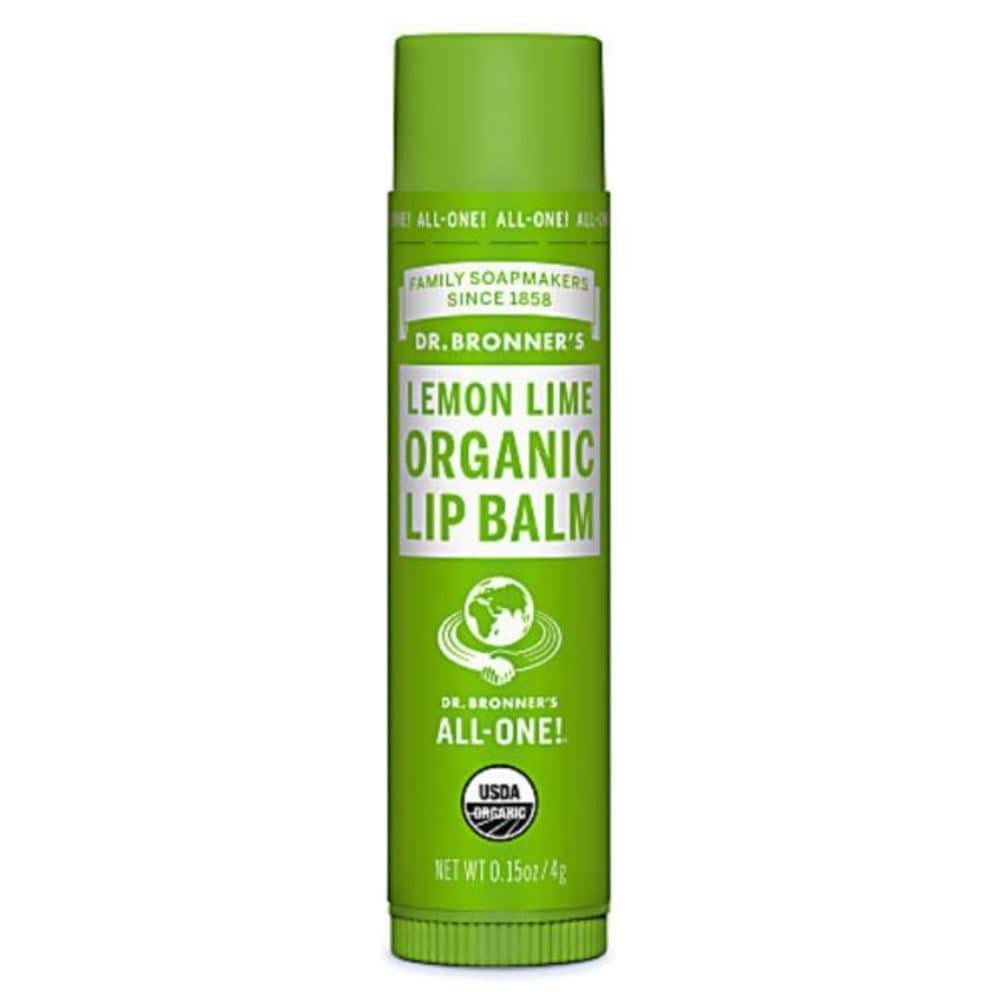 Dr. Bronner's Magic Soaps Organic Lip Balm Lemon Lime 0.15 Ounce