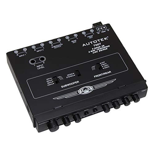 AUTOTEK 7007 Half-Din 4-Band 2-Way Equalizer/Crossover