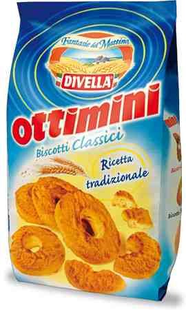 Divella Ottimini Biscotti Classici (Traditional Cookies) 400g Bag (2 Pack)