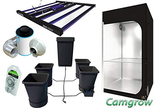 Grow Tent Kits - Autopot XL System, LED Lumatek, SJ Tent & Ram Extraction Kit (Kit DS 120 Rev4 + Zeus 600W + Autopot 4 pot XL)