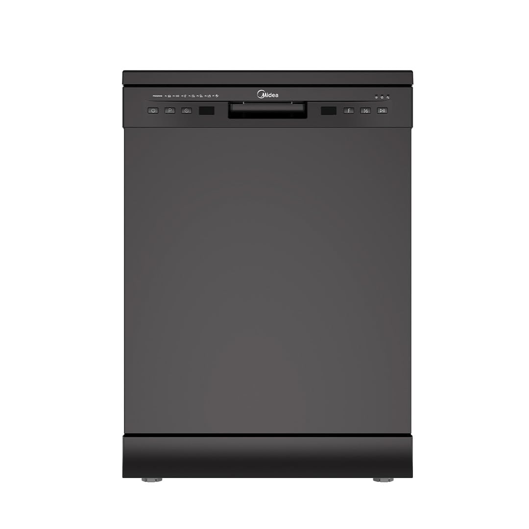 MIDEA 13 Place Setting Freestanding Dishwasher 5 years motor warranty + 2 years comprehensive warranty | 7 wash programs | Extra Dry & Intensive 70° wash | Delay Timer | Half Load |Adjustable Basket)